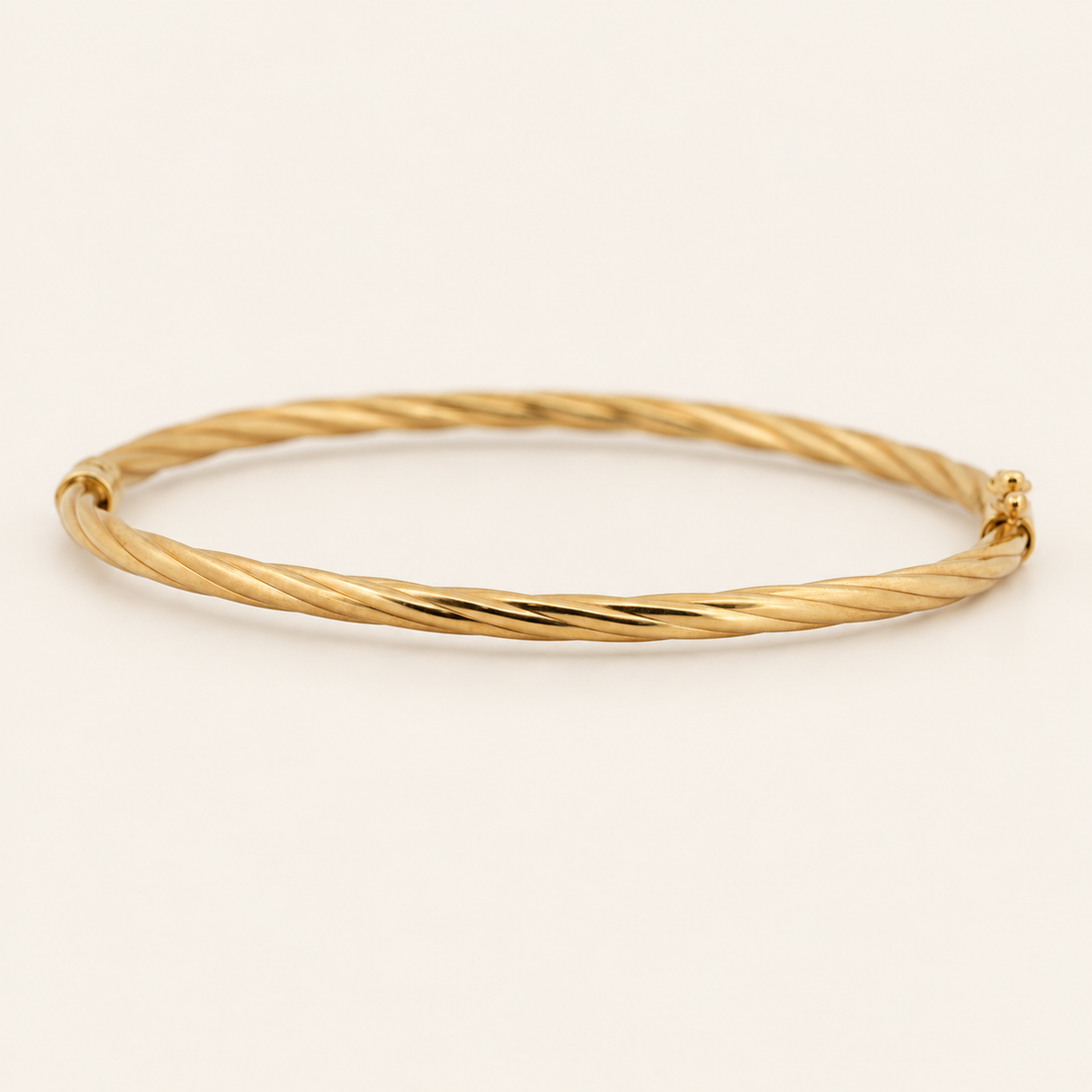 10K gold twisted bangle