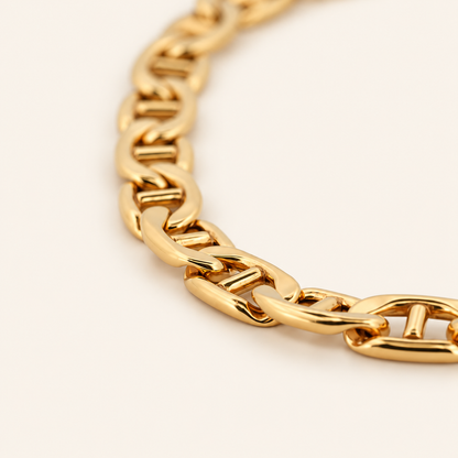 10K Gold Mariner-Link Bracelet — view 1