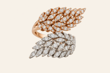 Two-Tone Wing Statement Ring