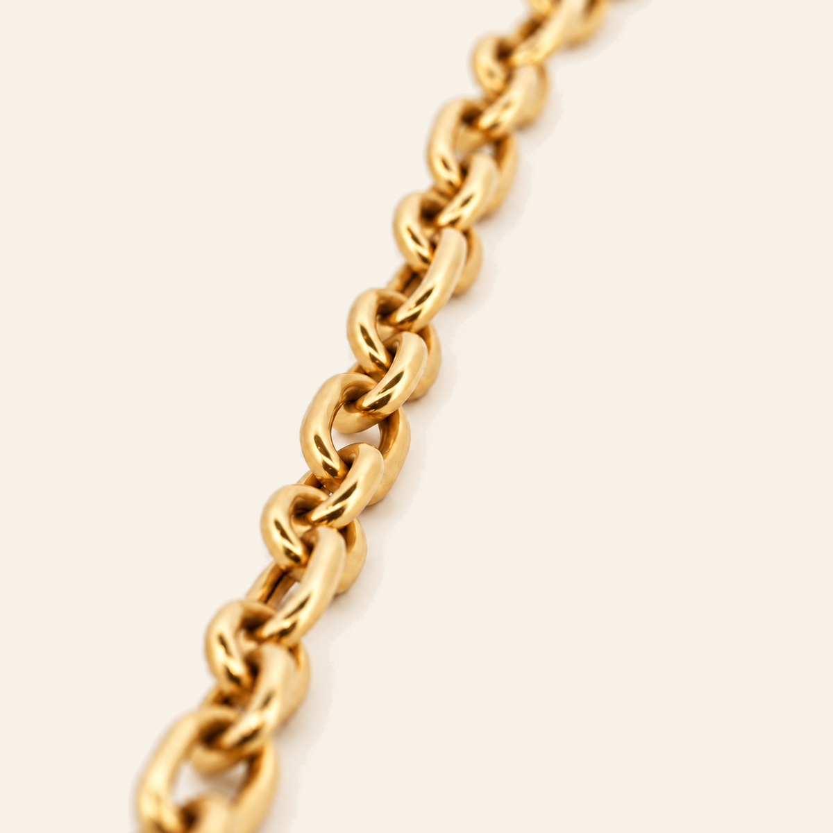 18K Gold Alternating Link Bracelet — Yellow Gold, view 2