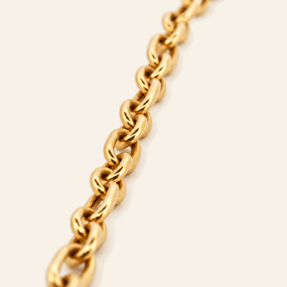 18K Gold Alternating Link Bracelet — Yellow Gold, view 2