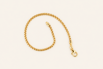 10K Gold Slim Curb-Link Bracelet — Yellow Gold