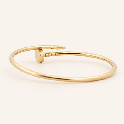 10K Gold Nail-Form Bangle — Yellow Gold, view 2