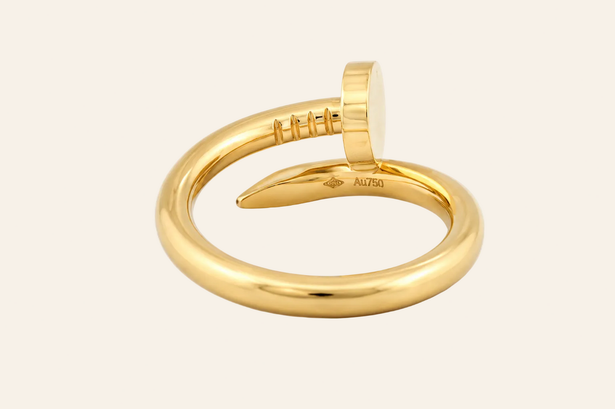 18K Gold Nail Wrap Ring