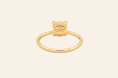 18K Gold 0.50 ct Lab-Grown Diamond Solitaire Ring