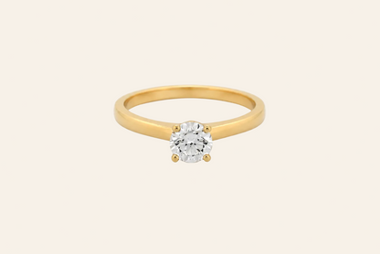 18K Gold 0.50 ct Lab-Grown Diamond Solitaire Ring