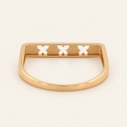 18K Gold Butterfly-Motif Ring — Yellow Gold, view 3