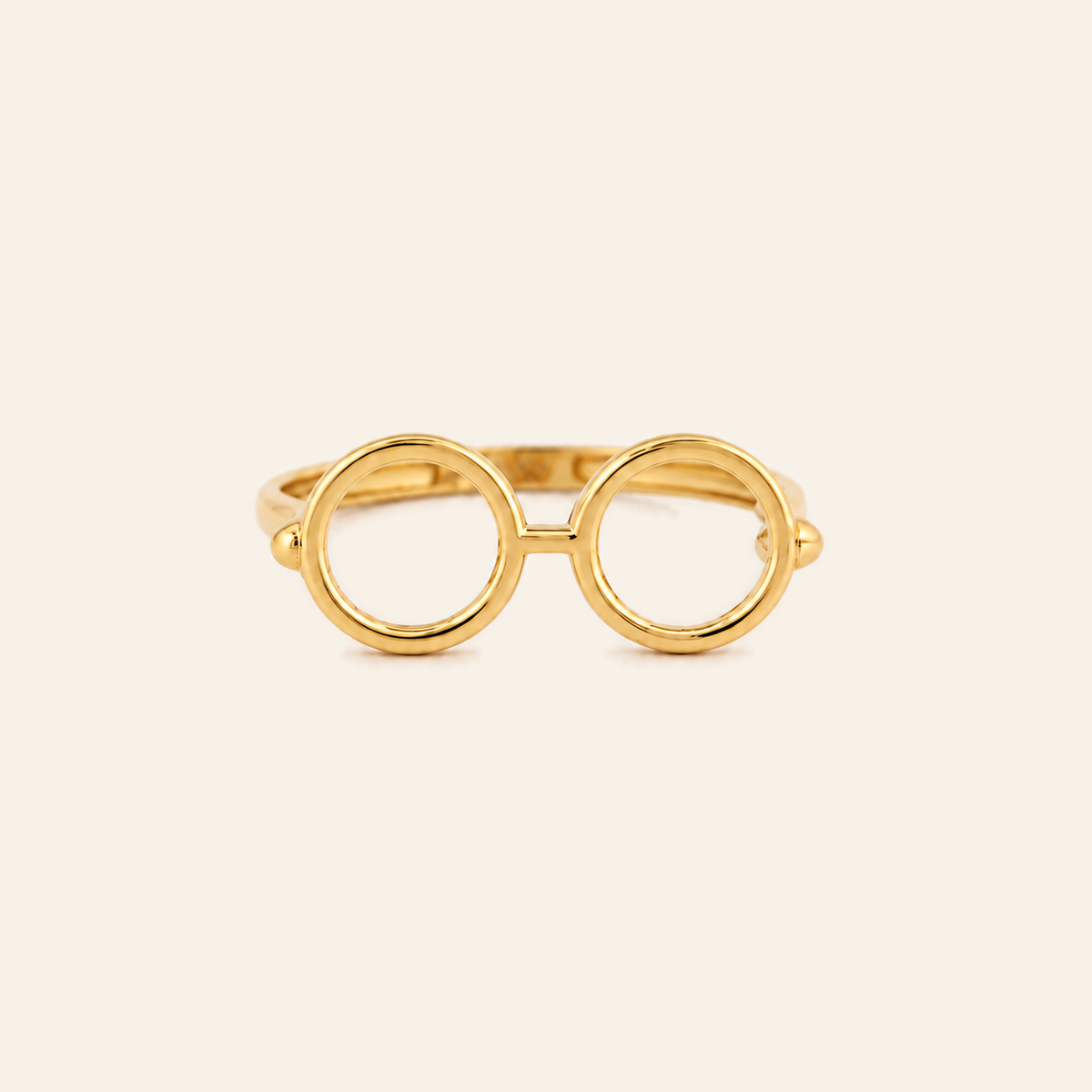 18K Gold Eyeglasses Ring — Yellow Gold, view 3