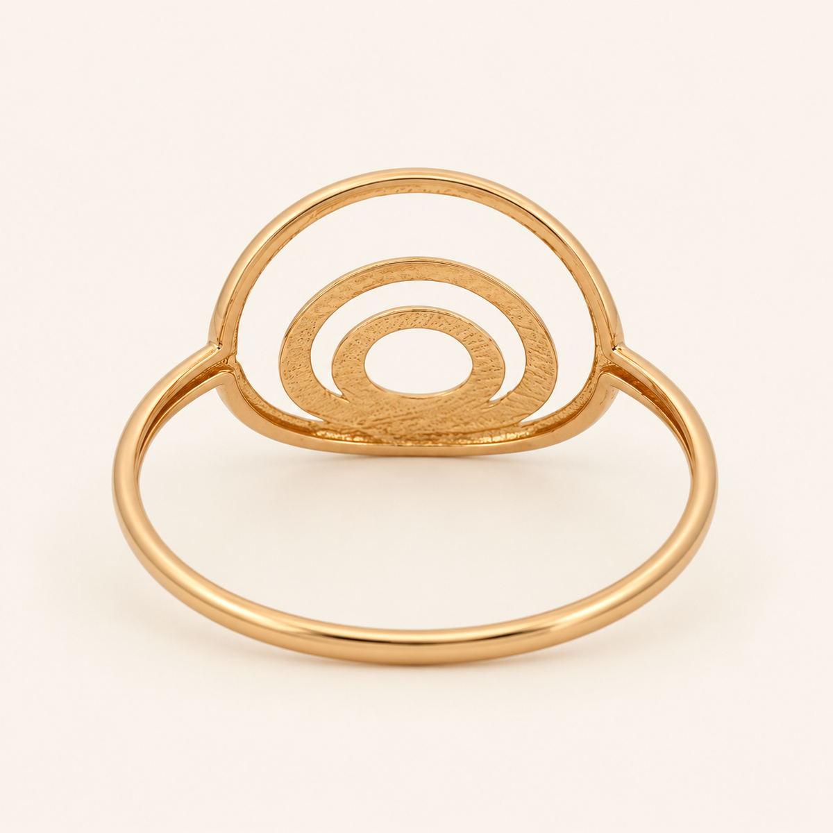 18K Gold Teardrop-Loop Ring — Yellow Gold, view 1