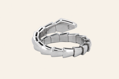 18K Gold Diamond Snake Ring